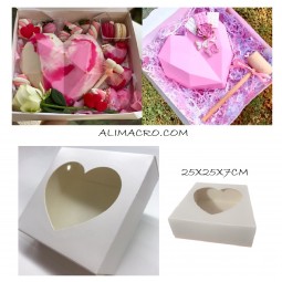 caja para corazón diamante...