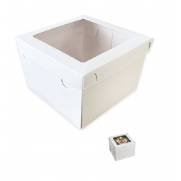 Caja de torta c/S ventana