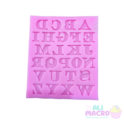 Molde silicona letras diseño