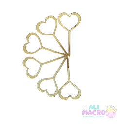 Topper  acrilico corazon...