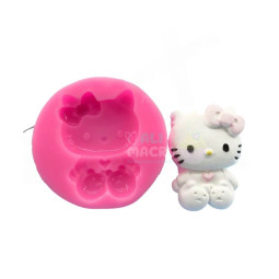 Molde silicona hello kitty 2d