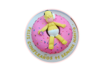 Recetario cake donuts homero modelado